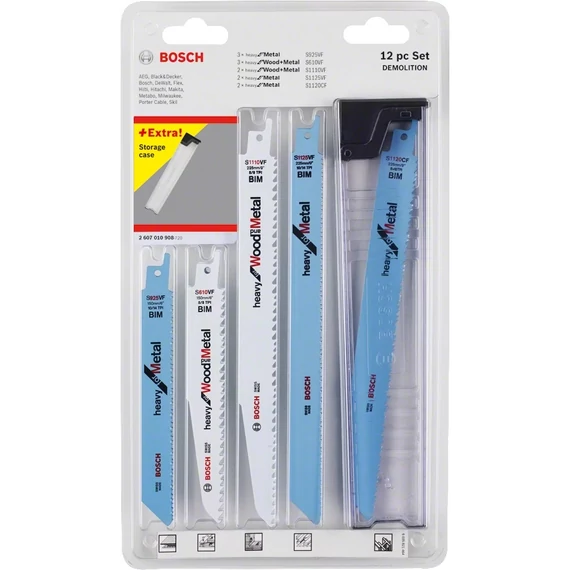 Bosch Demolition orrfűrészlap készlet bontáshoz, 12db