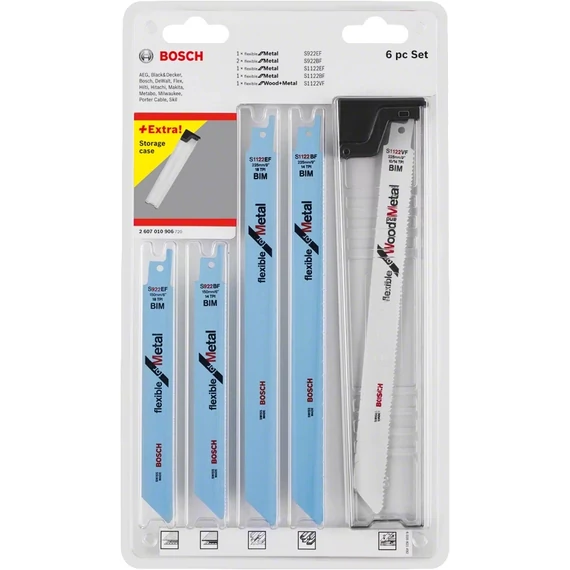 Bosch orrfűrészlap készlet fához és fémhez, 6db