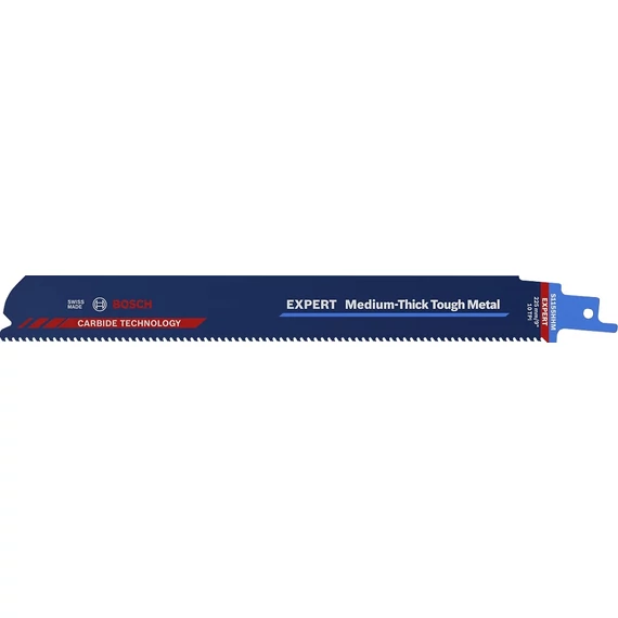 Bosch Expert S1155HHM Medium-Thick Tough Metal orrfűrész fémhez, 225mm, 10TPI, 10db