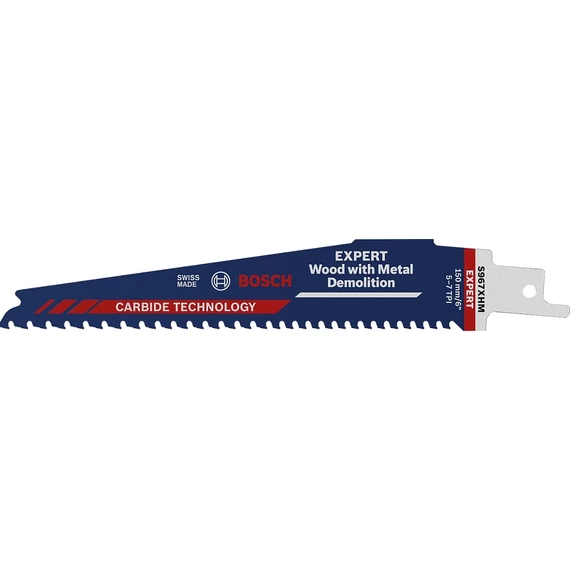 Bosch Expert S967XHM Wood with Metal Demolition orrfűrészlap, 150mm, 5-7TPI, 10db