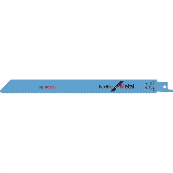 Bosch S1122BF Flexible for Metal orrfűrészlap fémhez, 225mm, 14TPI, 25db
