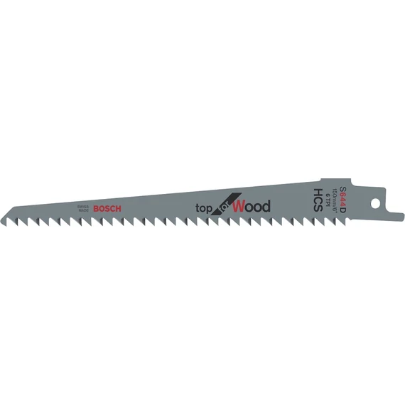 Bosch S644D Top for Wood orrfűrészlap fához, 150mm, 6TPI, 25db