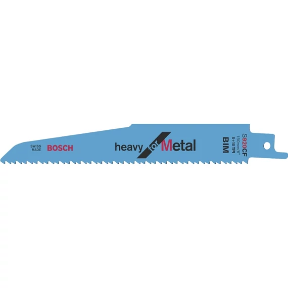 Bosch S920CF Heavy for Metal orrfűrészlap fémhez, 150mm, 8-10TPI, 25db