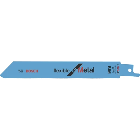 Bosch S922AF Flexible for Metal orrfűrészlap fémhez, 150mm, 24TPI, 2db