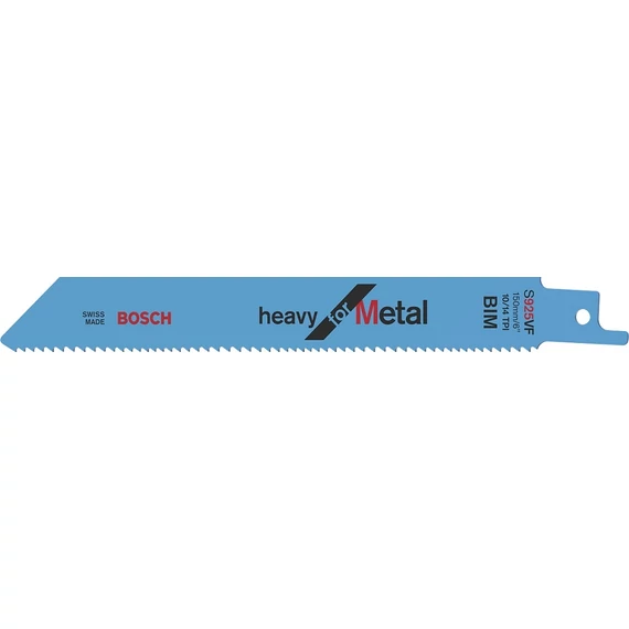Bosch S925VF Heavy for Metal orrfűrészlap fémhez, 150mm, 10-14TPI, 5db