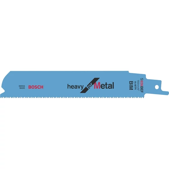 Bosch S926BEF Heavy for Metal orrfűrészlap fémhez, 150mm, 14-18TPI, 25db
