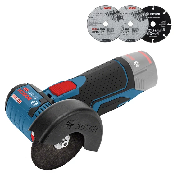 Bosch GWS 12V-76 akkus sarokcsiszoló, 12V, 76mm (akku és töltő nélkül)