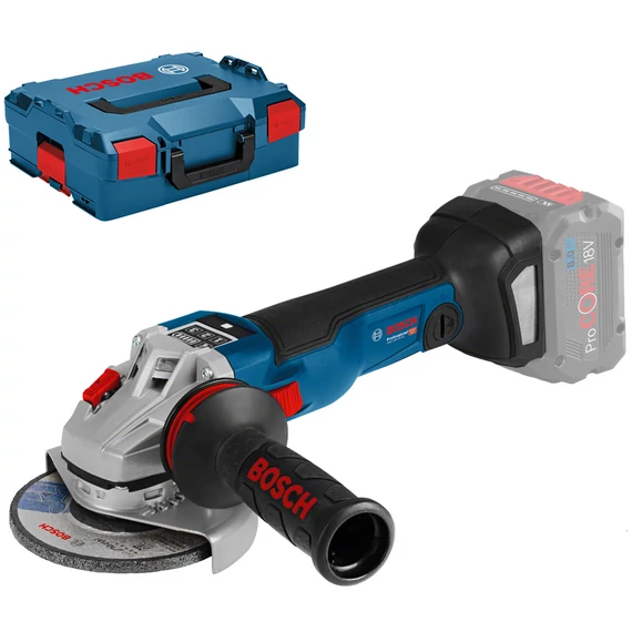 Bosch GWS 18V-10 SC akkus sarokcsiszoló kofferben, 18V, 150mm (akku és töltő nélkül)