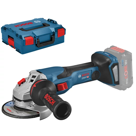 Bosch GWS 18V-15 C akkus sarokcsiszoló kofferben, 18V, 125mm (akku és töltő nélkül)