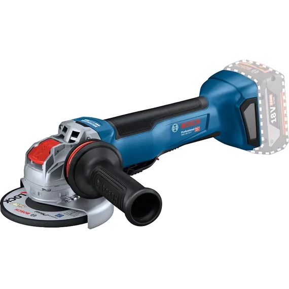 Bosch GWX 18V-10 P akkus sarokcsiszoló, X-LOCK, 18V, 125mm (akku és töltő nélkül)