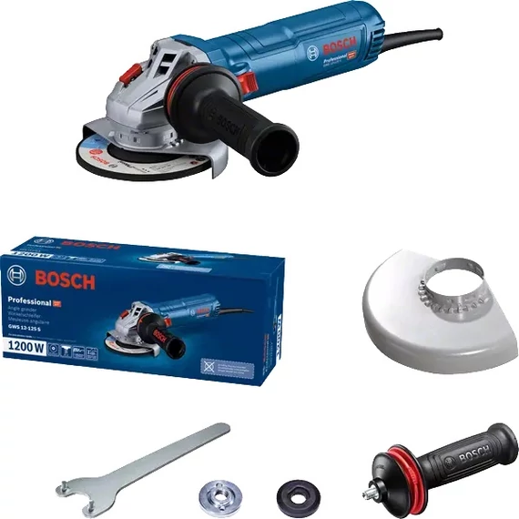 Bosch GWS 12-125 S sarokcsiszoló, 1.2kW, 125mm