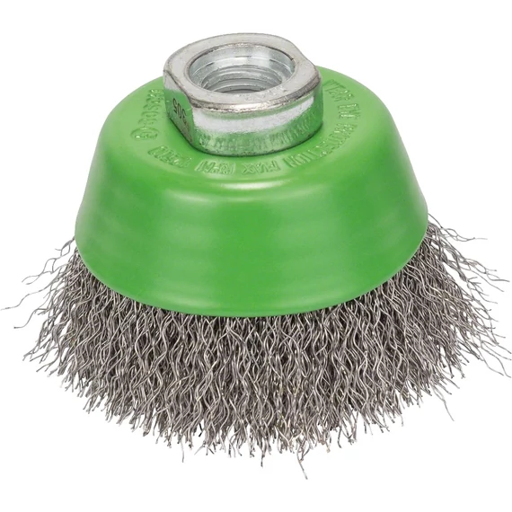 Bosch Clean for Inox fazékkefe csiszológéphez, M14, nemesacél, hullámos, 0.3x65mm