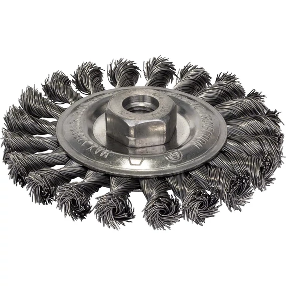 Bosch Heavy for Metal korongkefe csiszológéphez, M14, acél, fonott, 0.5x115mm