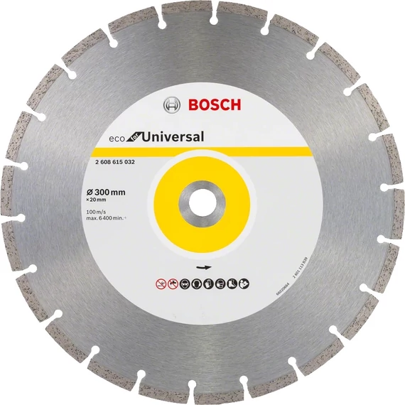 Bosch ECO for Universal gyémánt vágótárcsa, 300x20mm