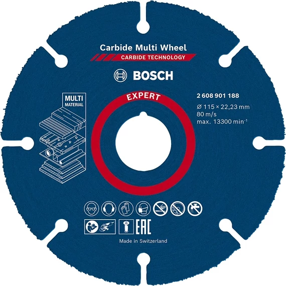Bosch Expert Carbide Multi Wheel vágótárcsa sarokcsiszolókhoz, 115mm