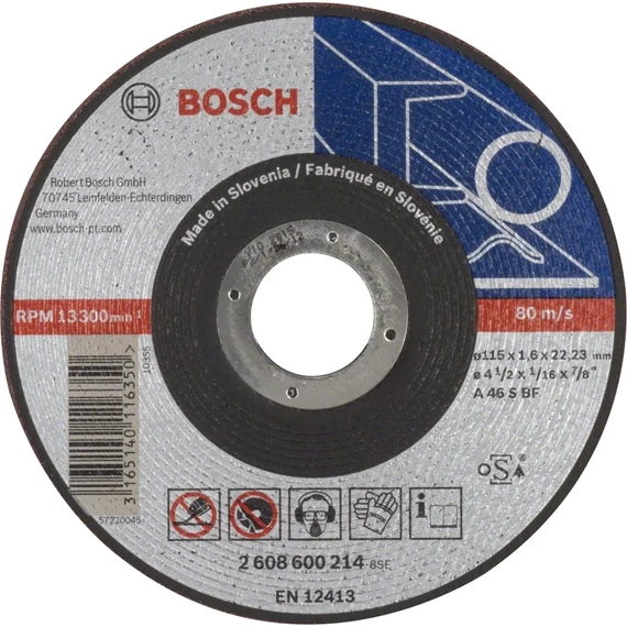 Bosch Expert for Metal vágótárcsa sarokcsiszolóhoz, egyenes, 125x1.6mm