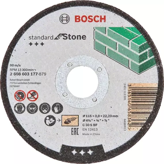 Bosch Standard for Stone vágótárcsa sarokcsiszolóhoz, egyenes, 230x3mm