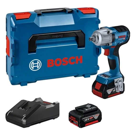 Bosch GDS 18V-450 PC akkus ütvecsavarozó, 18V, 1/2&quot; (2x4Ah akkuval és töltővel)