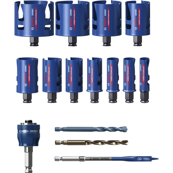 Bosch Expert Construction Material körkivágó készlet, 20-76mm, 15 részes
