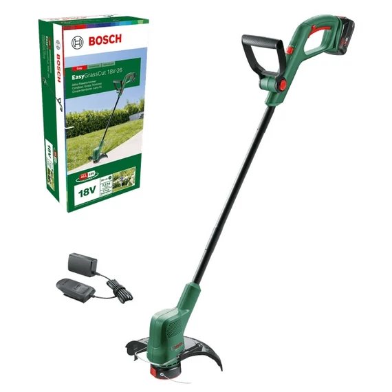 Bosch EasyGrassCut 18V-26 akkus szegélyvágó, 18V, 26cm (2.5Ah akkuval és töltővel)