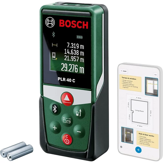 Bosch PLR 40 C digitális lézeres távolságmérő, 40m