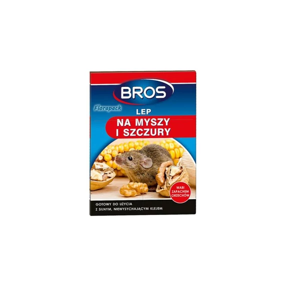 Bros egérfogó ragasztós lap, mogyoró aromával