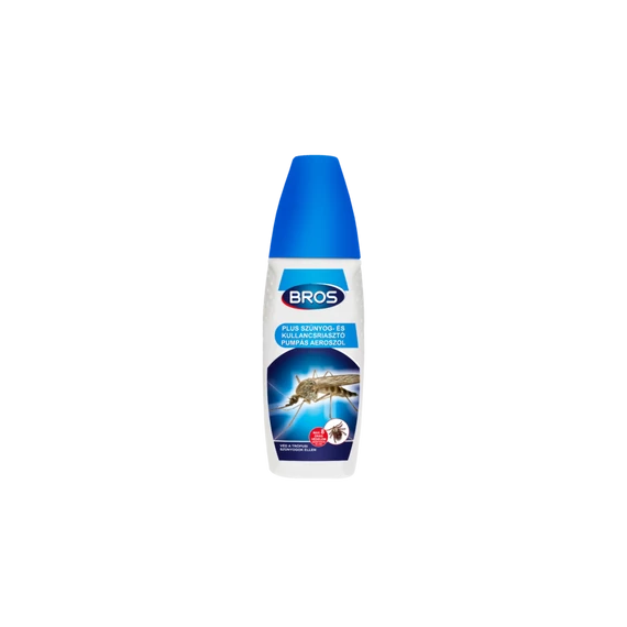 Bros Plus szúnyog- és kullancsriasztó, pumpás aeroszol, 100ml