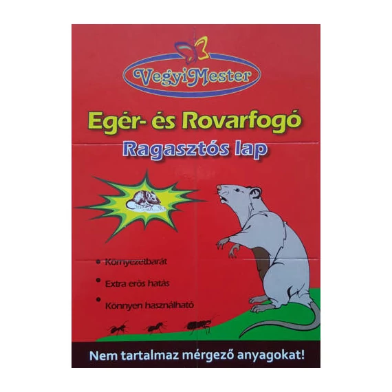 Bros egér és rovarfogó ragasztós lap Nagy(21x15,5cm)