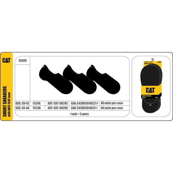 Caterpillar F524B munkavédelmi zokni, 43-46, 3db