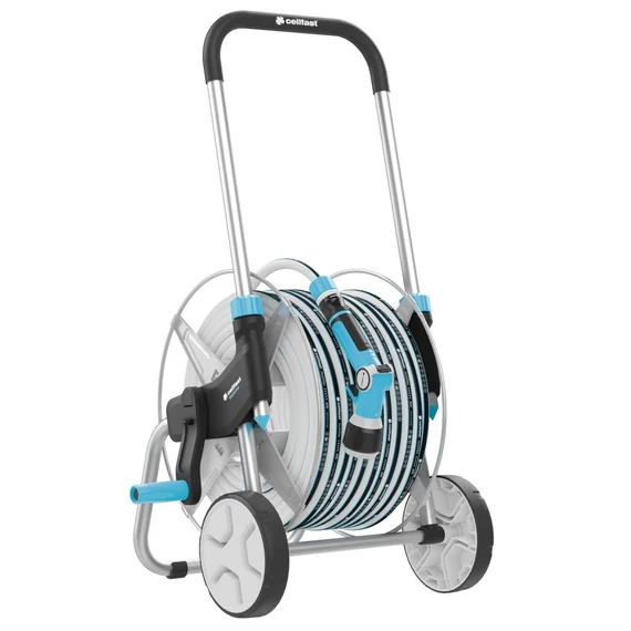 Cellfast Explorer tömlőkocsi tömlővel és locsoló készlettel, 1/2&quot;, 25m