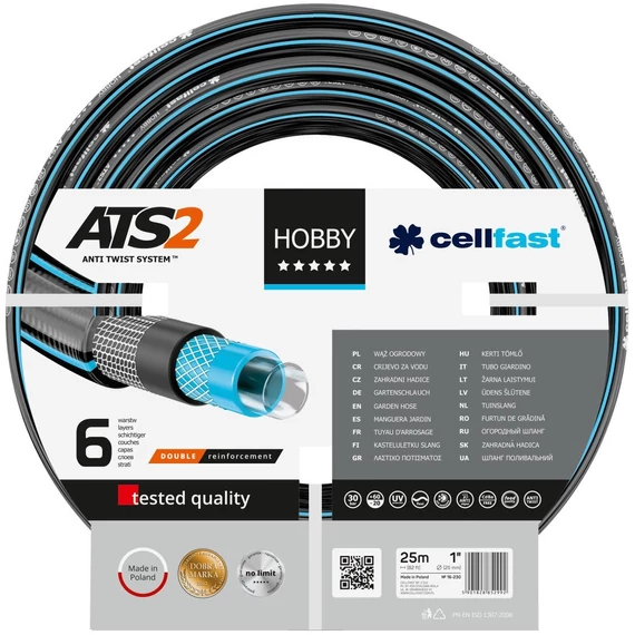 Cellfast Hobby locsolótömlő, 25m, 1/2&quot;