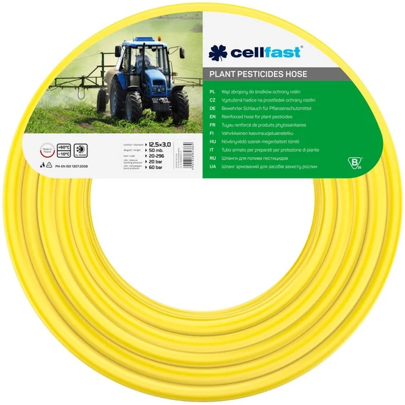 Cellfast tömlő növényvédő szerekhez, megerősített, 50m, 12.5x3mm