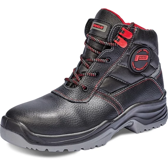 Panda Safety Ritmo S3 Src munkavédelmi bakancs, fekete-piros, 47
