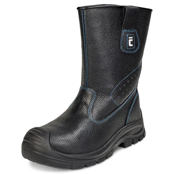Cerva Raven XT S3 SRC csizma, csúszásbiztos, acél lábujjvédő, fekete-kék, 48
