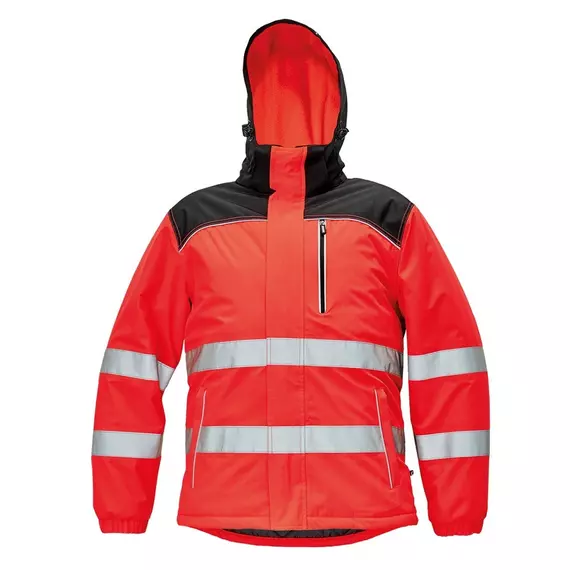 Cerva Knoxfield téli dzseki, Hi-Vis, piros, 2XL