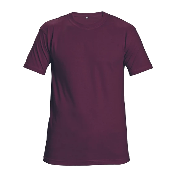 Cerva Teesta rövid ujjú póló, burgundi vörös, 2XL