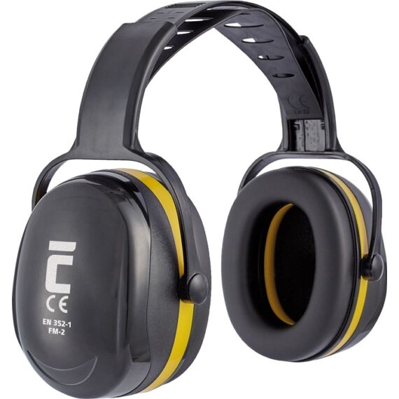Cerva FM-2 fülvédő, 33 dB csillapítás, fekete-sárga