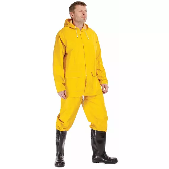 Cerva Hydra esővédő öltöny, poliészter PVC bevonattal, sárga, M