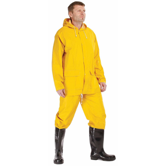 Cerva Hydra esővédő öltöny, poliészter PVC bevonattal, sárga, 2XL