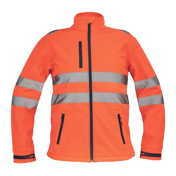 Cerva Murcia láthatósági softshell kabát, narancssárga, XL