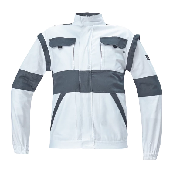 Cerva Max kabát, pamut, fehér-szürke, 60