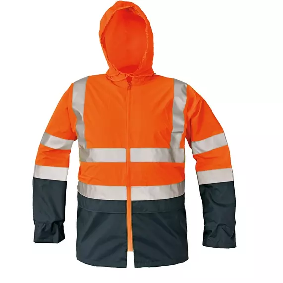 Cerva Epping kabát, fényvisszaverő, narancssárga-tengerészkék, 2XL