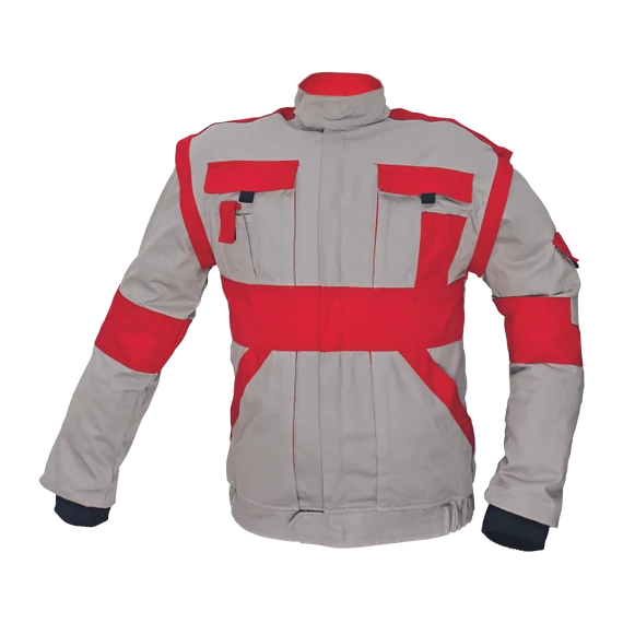 Cerva Max kabát, pamut, szürke-piros, 50