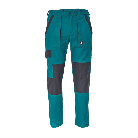 Cerva Max Neo derekas munkanadrág, kopásálló, pamut, zöld-fekete, 44