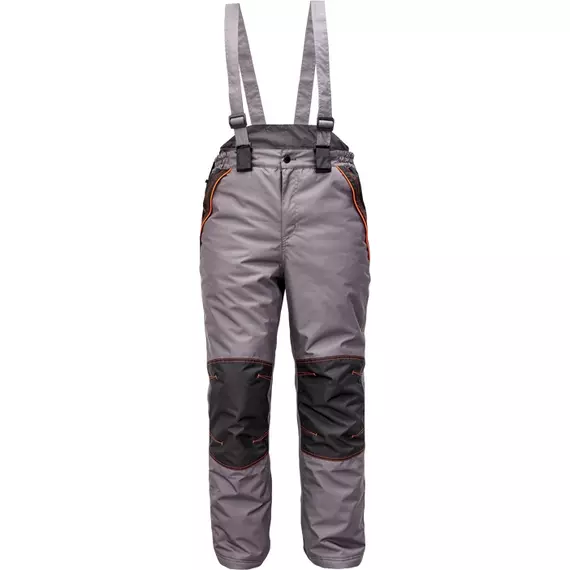Cerva Cremorne téli kantáros munkavédelmi nadrág, szürke, 2XL