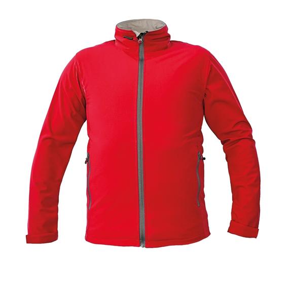 Cerva CRV Namsen softshell kabát, poliészter, piros, 2XL