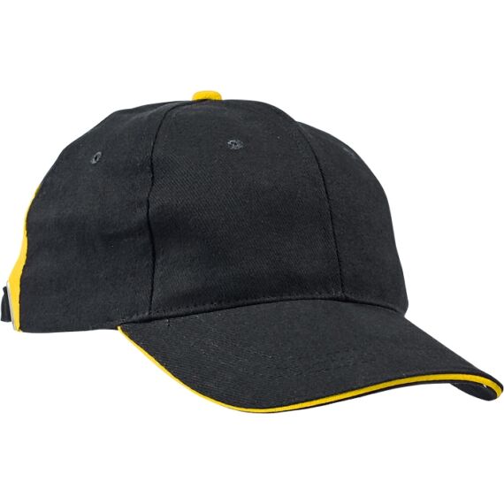 Cerva Knoxfield baseball sapka, fekete-sárga