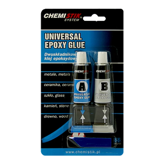 Chemistik gyorskötő, univerzális epoxy ragasztó, kétkomponensű, 2x20g