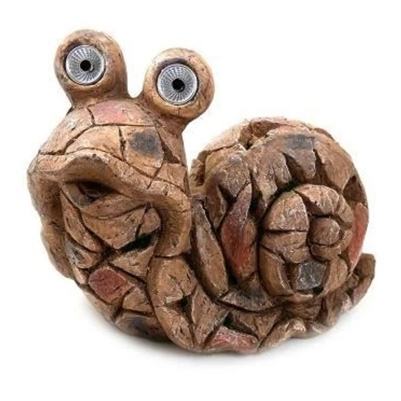 Chomik kerti dekor figura, napelemes, csiga, 40x20x31cm