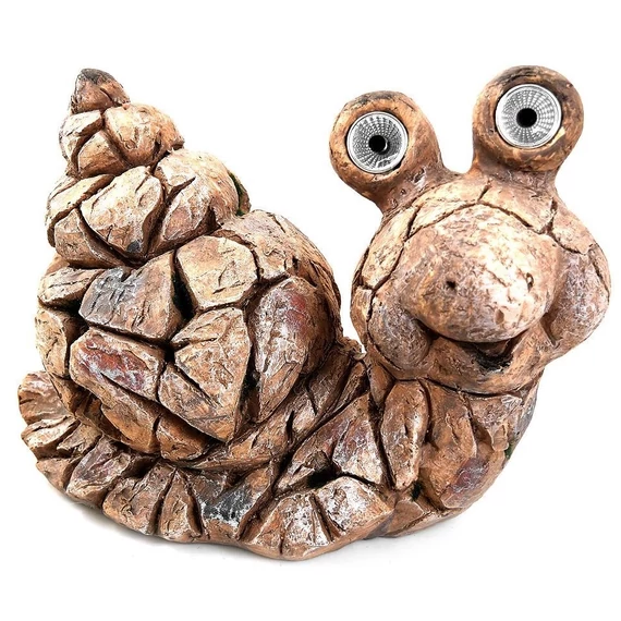 Chomik kerti dekor figura, napelemes, csiga, 41x20x29cm